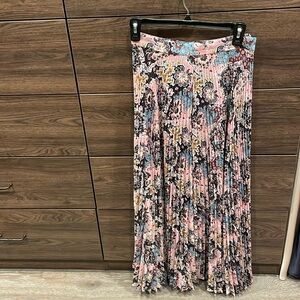 Alc pleated floral skirt